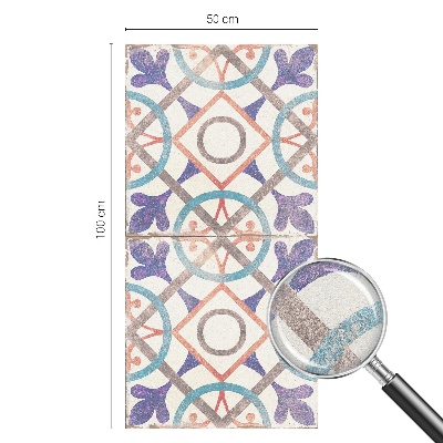 Folie geam intimitate model vitraliu Mozaicuri colorate