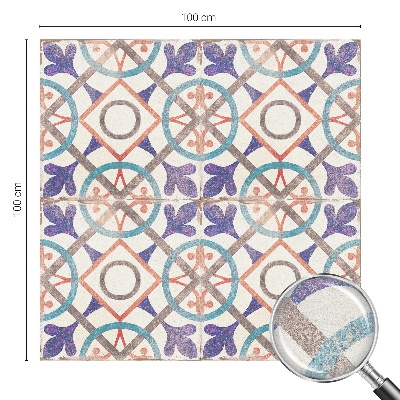 Folie geam intimitate model vitraliu Mozaicuri colorate