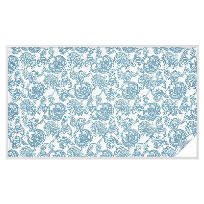 Folie geam să nu se vadă din exterior Ornamente albastre