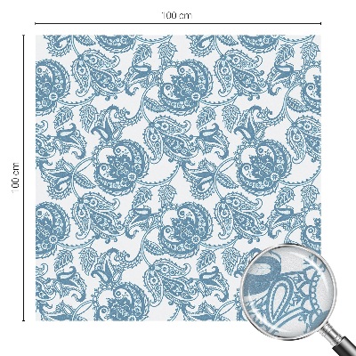 Folie geam să nu se vadă din exterior Ornamente albastre