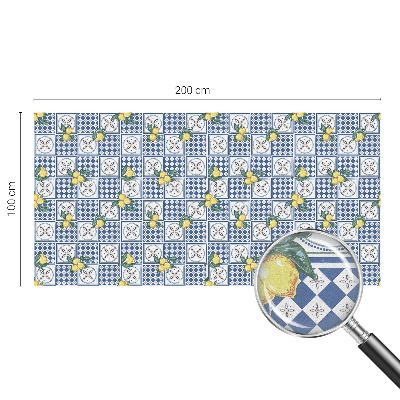 Folie decorativă geam Model de lămâie