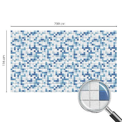 Folie decorativă vitraliu pentru uși și ferestre Joc de plăci