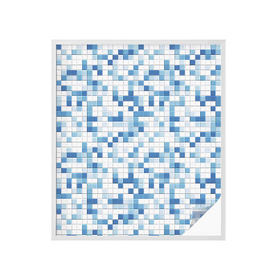 Folie decorativă vitraliu pentru uși și ferestre Joc de plăci