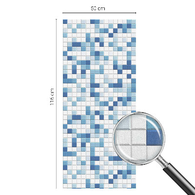Folie decorativă vitraliu pentru uși și ferestre Joc de plăci