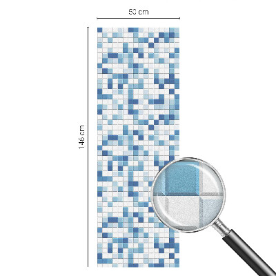 Folie decorativă vitraliu pentru uși și ferestre Joc de plăci