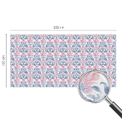 Autocolant vitraliu pentru geam Simetria florală