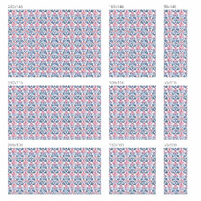 Autocolant vitraliu pentru geam Simetria florală