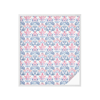 Autocolant vitraliu pentru geam Simetria florală