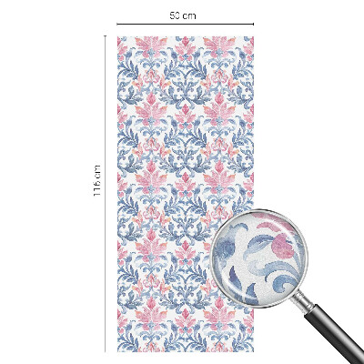 Autocolant vitraliu pentru geam Simetria florală