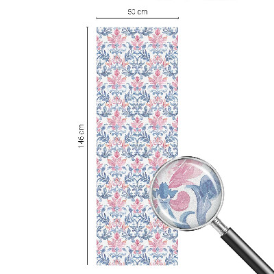 Autocolant vitraliu pentru geam Simetria florală