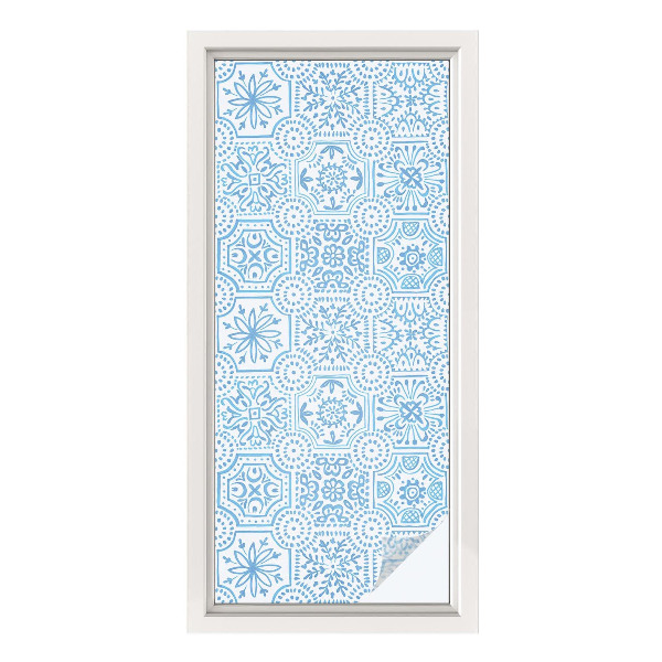 Folie decorativă geam Plăci albastre