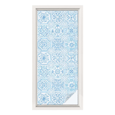 Folie decorativă geam Plăci albastre