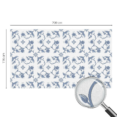 Folie decorativă vitraliu pentru uși și ferestre Ornament floral