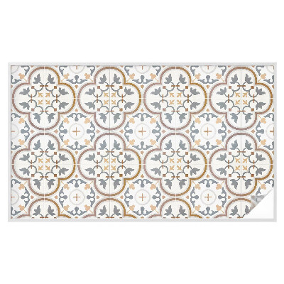 Autocolant vitraliu pentru geam Ornamente cu faianță