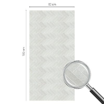 Folie geam intimitate model vitraliu Os de hering gri