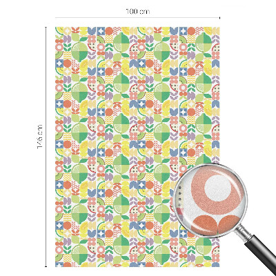 Folie geam să nu se vadă din exterior Fructe colorate