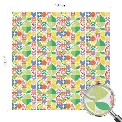 Folie geam să nu se vadă din exterior Fructe colorate