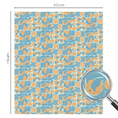 Folie decorativă geam Citrice cu gust de pește