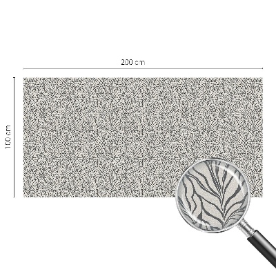 Autocolant vitraliu pentru geam Frunze de flori