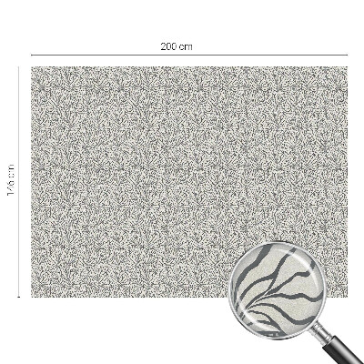 Autocolant vitraliu pentru geam Frunze de flori