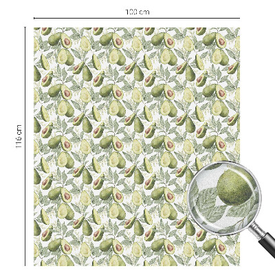 Folie geam intimitate model vitraliu Frunze de avocado