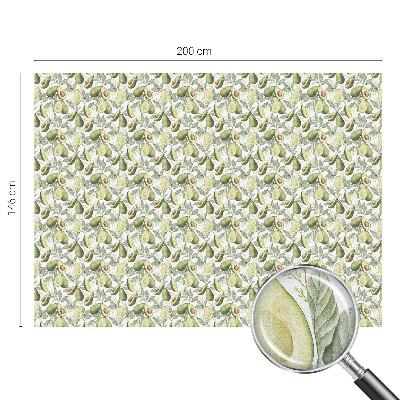 Folie geam intimitate model vitraliu Frunze de avocado