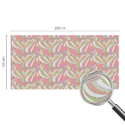 Folie decorativă vitraliu pentru uși și ferestre Zigzag colorat