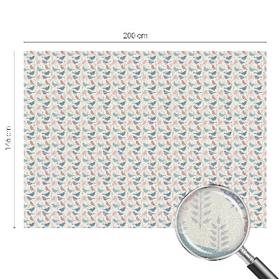 Autocolant vitraliu pentru geam Păsări pastelate