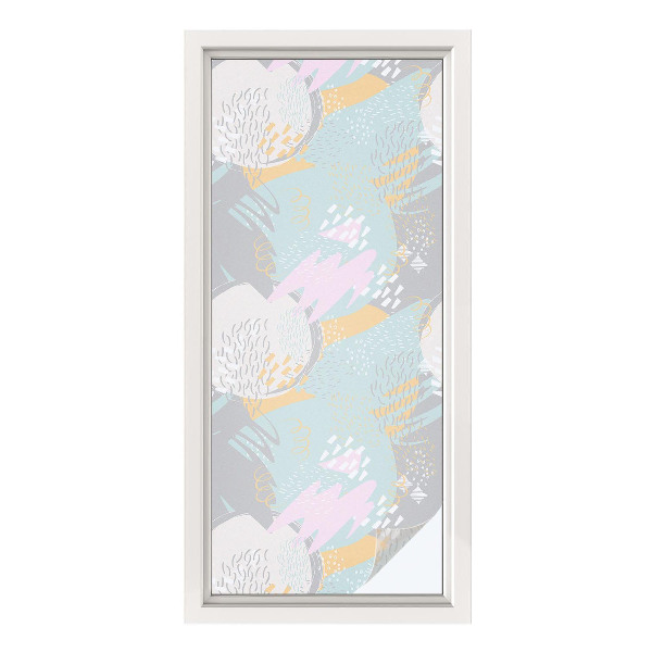 Folie geam intimitate model vitraliu Armonie abstractă