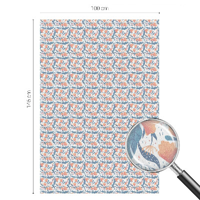 Autocolant vitraliu pentru geam O sărbătoare florală