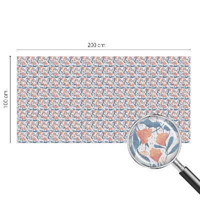 Autocolant vitraliu pentru geam O sărbătoare florală
