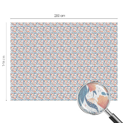 Autocolant vitraliu pentru geam O sărbătoare florală