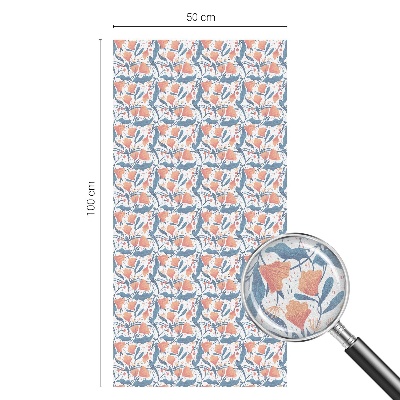 Autocolant vitraliu pentru geam O sărbătoare florală