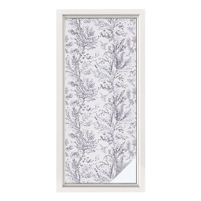 Folie geam să nu se vadă din exterior Frunze și fluturi