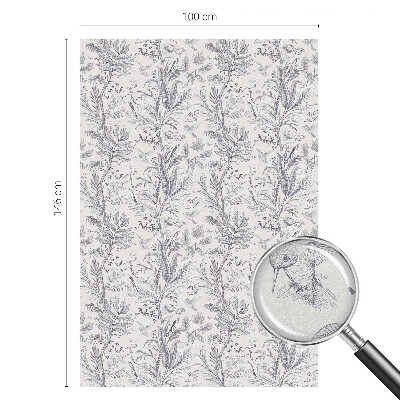 Folie geam să nu se vadă din exterior Frunze și fluturi