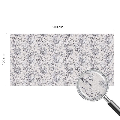 Folie geam să nu se vadă din exterior Frunze și fluturi