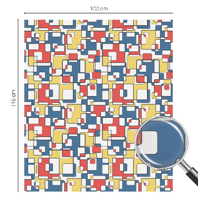 Folie decorativă vitraliu pentru uși și ferestre Forme geometrice