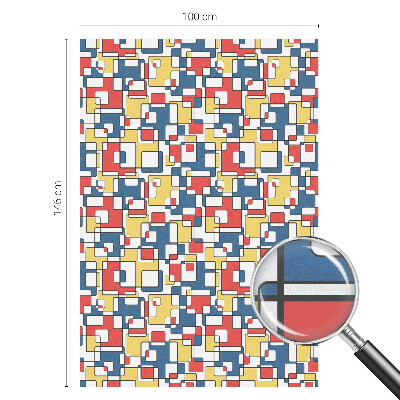 Folie decorativă vitraliu pentru uși și ferestre Forme geometrice