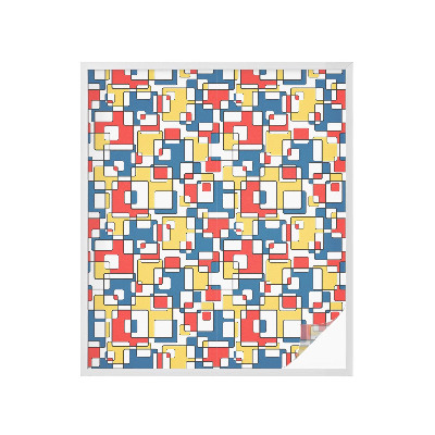 Folie decorativă vitraliu pentru uși și ferestre Forme geometrice