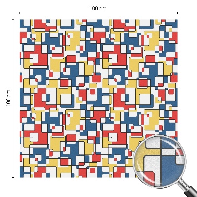 Folie decorativă vitraliu pentru uși și ferestre Forme geometrice