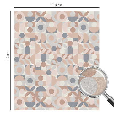 Autocolant vitraliu pentru geam Mozaic abstract