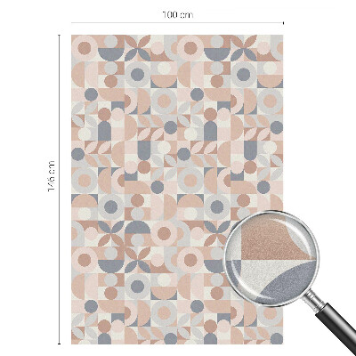 Autocolant vitraliu pentru geam Mozaic abstract