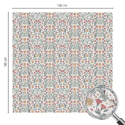 Folie geam intimitate model vitraliu Vulpea pleacă