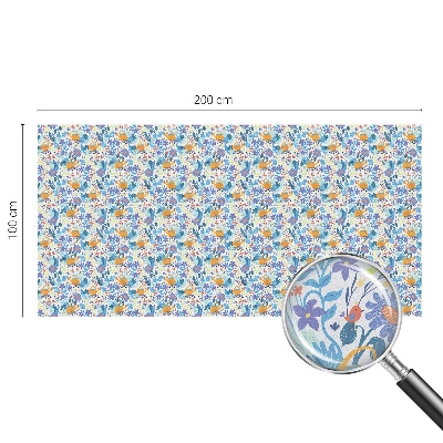 Folie geam să nu se vadă din exterior Motiv vegetal