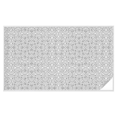 Folie decorativă vitraliu pentru uși și ferestre Semicercuri geometrice