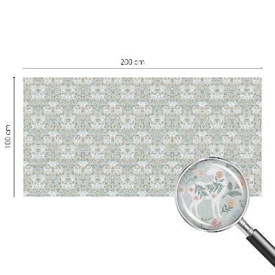 Folie geam intimitate model vitraliu Flori de cerb