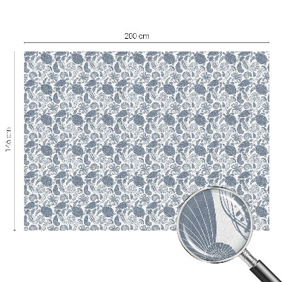 Folie decorativă vitraliu pentru uși și ferestre Viața oceanică