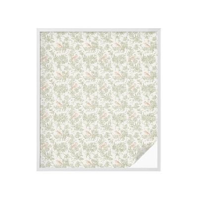 Autocolant vitraliu pentru geam Plante pentru păsări