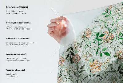 Autocolant vitraliu pentru geam Motiv floral