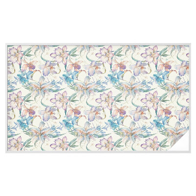 Autocolant vitraliu pentru geam Motiv floral